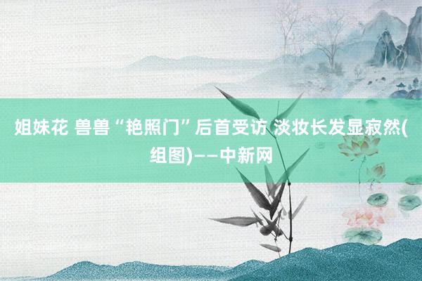 姐妹花 兽兽“艳照门”后首受访 淡妆长发显寂然(组图)——中新网