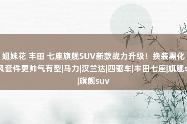 姐妹花 丰田 七座旗舰SUV新款战力升级！换装黑化作风套件更帅气有型|马力|汉兰达|四驱车|丰田七座|旗舰suv
