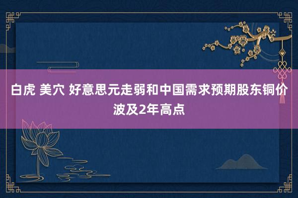 白虎 美穴 好意思元走弱和中国需求预期股东铜价波及2年高点