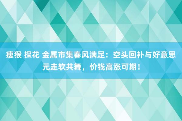 瘦猴 探花 金属市集春风满足：空头回补与好意思元走软共舞，价钱高涨可期！
